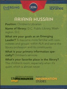 Ariana Hussain ALA-EL Trading Card (back)