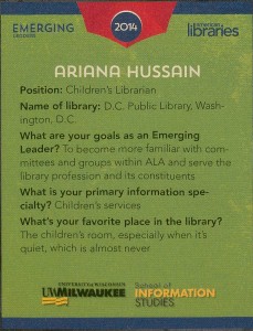 Ariana Hussain ALA-EL Trading Card (back)