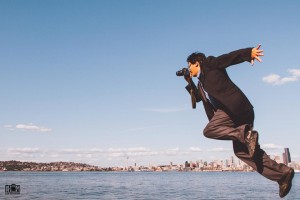 Bryan Thao Worra defying gravity, viewing the world through a particular lens.