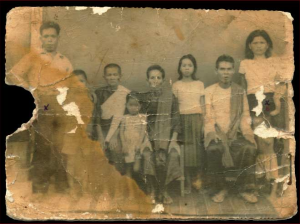 The only picture Sayon Soeun had of his family in Cambodia. After more than 35 years, he has recently reconnected with his siblings. From the film Lost Child: Sayon's Journey.