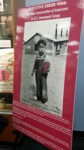 image of exhibit poster for Executive Order 9066 at Sac State University Library