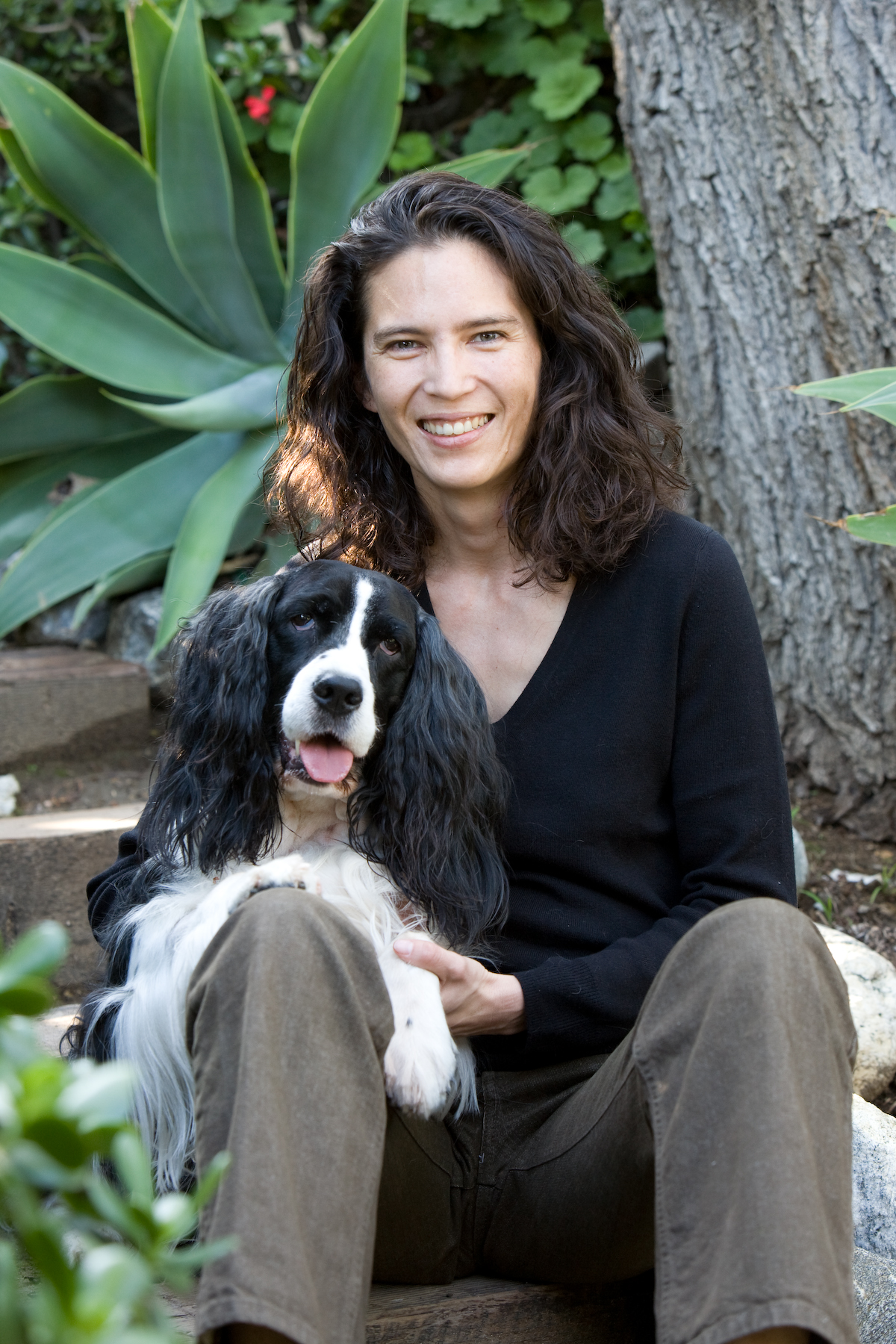 picture of Nina Revoyr with her dog