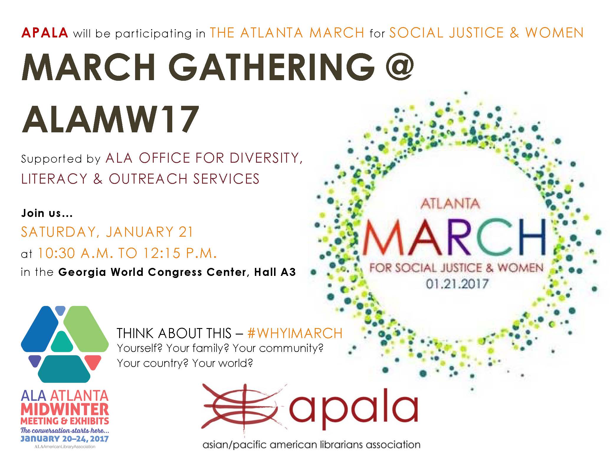 Image for APALA poster for ALA Atlanta March