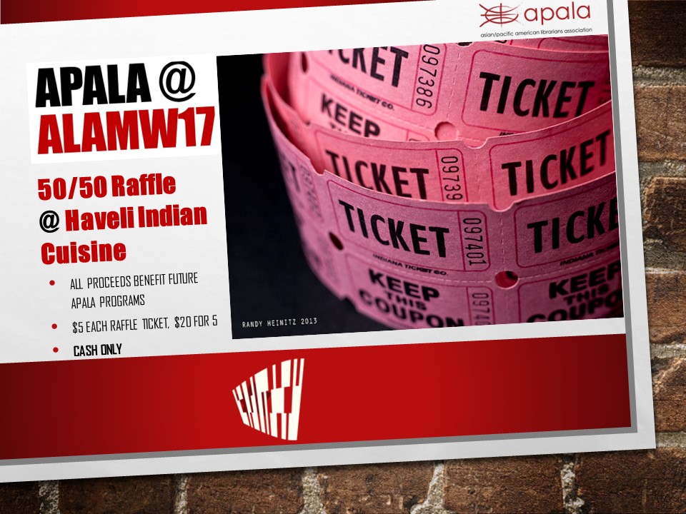 image of APALA ALA Midwinter 50/50 Raffle