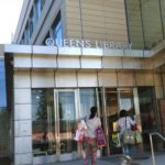 The entrance of the newly renovated Elmhurst Branch Library