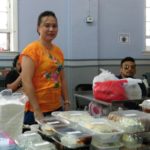 A vendor at the Indonesian Food Bazaar